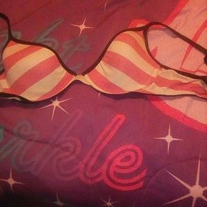 A bra with a black background